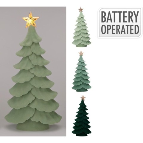 ALBERO RESINA LED 21CM 3ASS